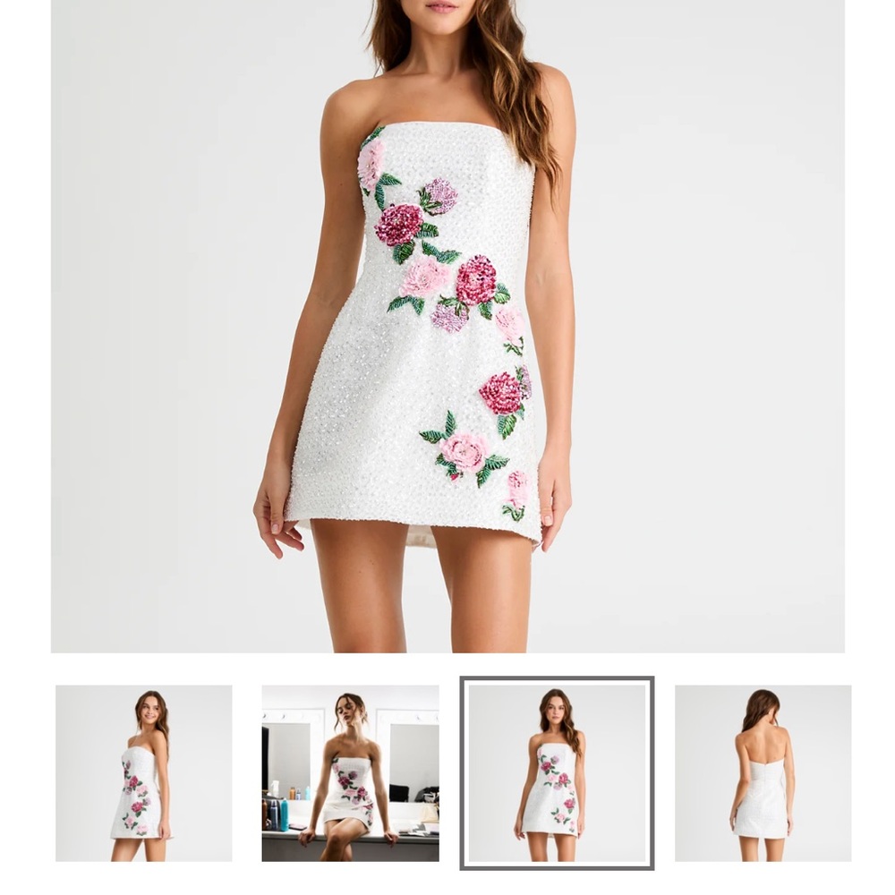 Helsi Frida Rosette Strapless Mini Dress - Picture 2 of 3